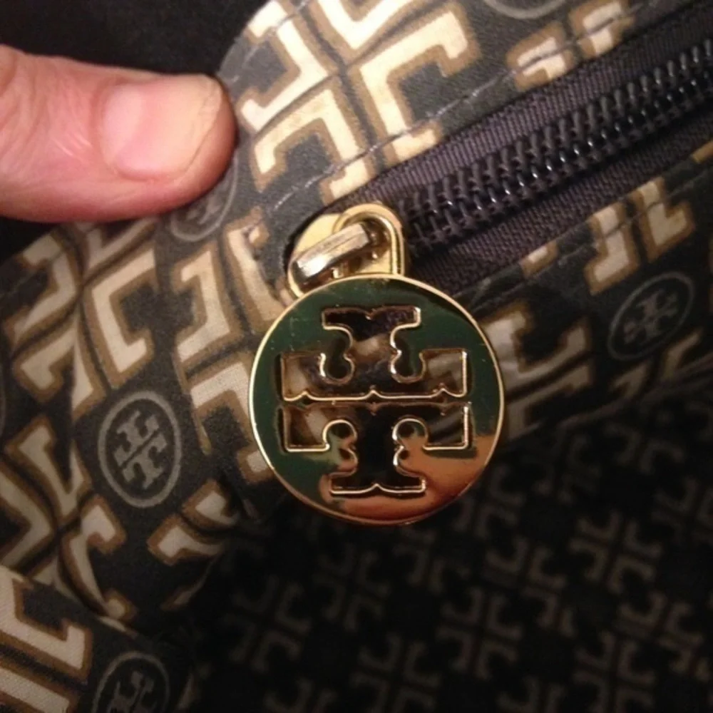 👛 TORY BURCH 👛 black wool tote bag